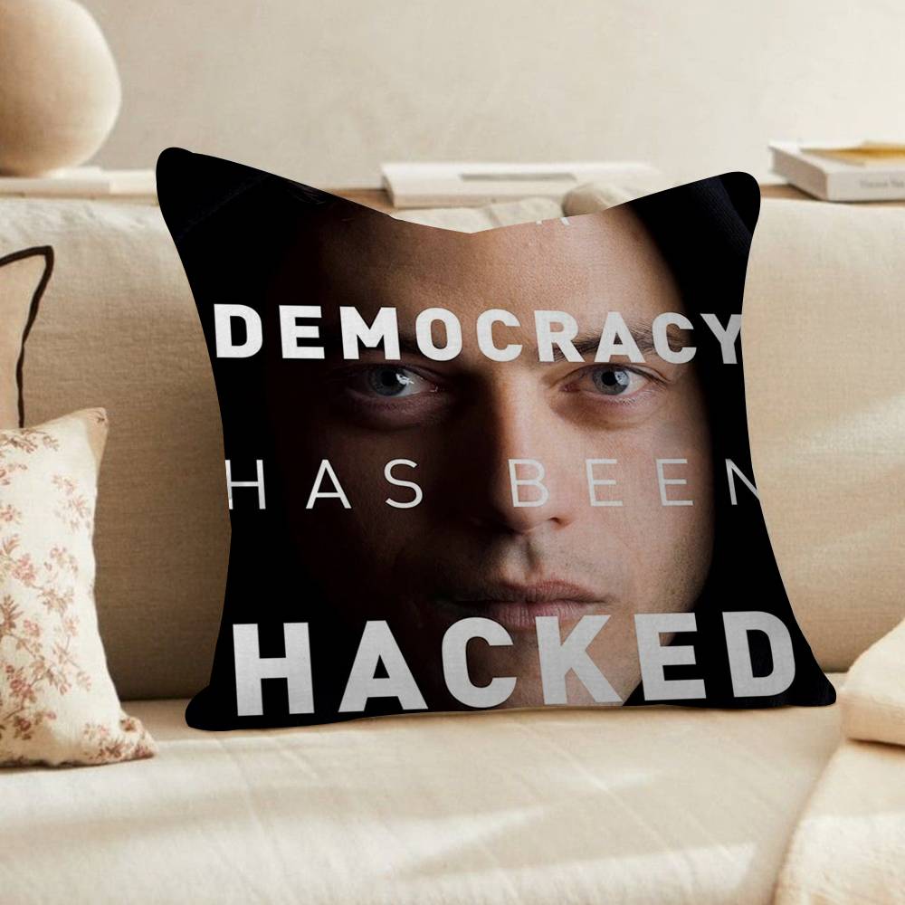Horror tv series movie Mr RRobot Pillow Gift Home Office Decoration Bedroom Sofa Car Cushion Cover case x