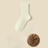 Men in Autumn and Winter with Velvet and Thick Warm Wool Ring Cotton Sweat Absorber Home Sleep Tube Socks