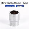 Electric Ratchet Wrench with Mirror Surface, Short Sleeve, and Inner Hex Socket, Chrome Vanadium Steel