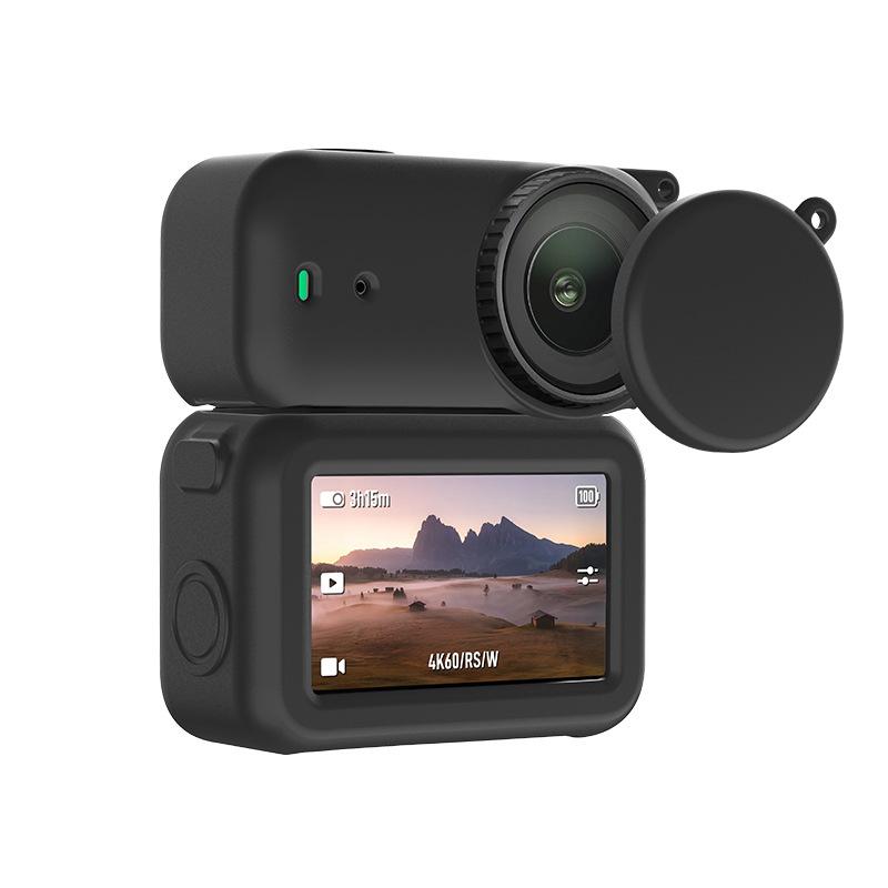 Full Body Silicone Protective Case for DJI Osmo Nano Camera Lens Body, Shockproof Anti-Scratch All-Round Cover with Lens Hood