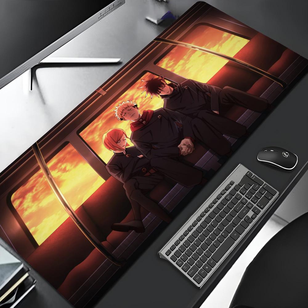 Anime Jujutsu Kaisen Mouse Pad Gaming Gamer Locking Edge Big Computer Gamer Large Rubber Art Mousepad Laptop Desk Mat
