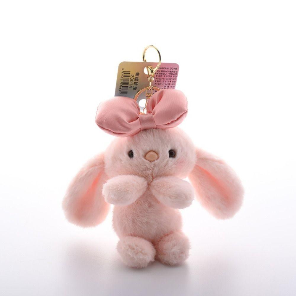 Cute Plush Toy Doll Creative Bunny Key Chain Birthday Present Bag Pendant