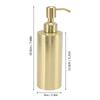 260ml Capacity Lotion Bottle Gold Liquid Soap Dispenser Soap Dispenser  Bathroom Kitchen Hotel