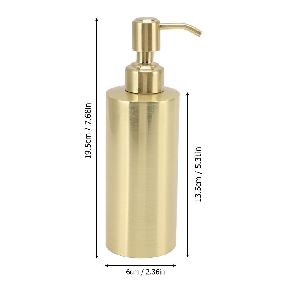 260ml Capacity Lotion Bottle Gold Liquid Soap Dispenser Soap Dispenser Bathroom Kitchen Hotel
