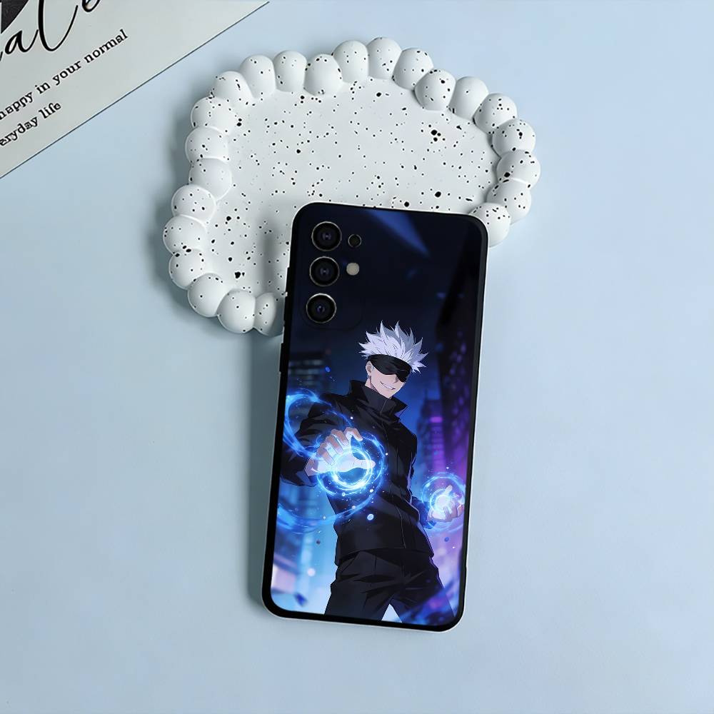 Favorite Anime Characters-S-Satoru G-Gojo Soft Silicone Case for Samsung S25, S24, S21, S22, S23, S30, Ultra, S20, Lite-Black