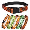 Orange Nylon Halloween Dog Collar Small Medium Large Pet Puppy Collar Adjustable