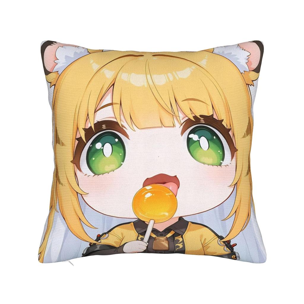 Decorative Pillowcase Trickcal CChibi Go Games Merchandise Home Pillow Case Cover Square Multiple Sizes