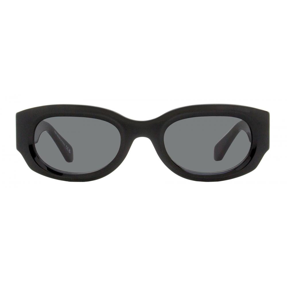 Off White Unisex Oval Palmer Sunglasses Oeri14e 1007 Black 52mm 1007