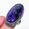 Natural Russian Charoite Gemstone 925 Sterling Silver Jewelry Ring Size 7 AR-18722