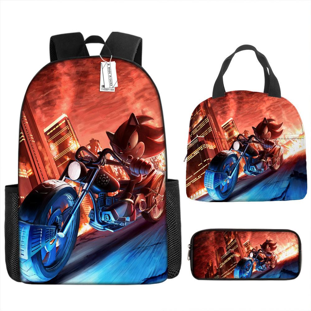 Backpack Trend Backpack Anime Large Capacity Elementary School Bag Lunch Bag