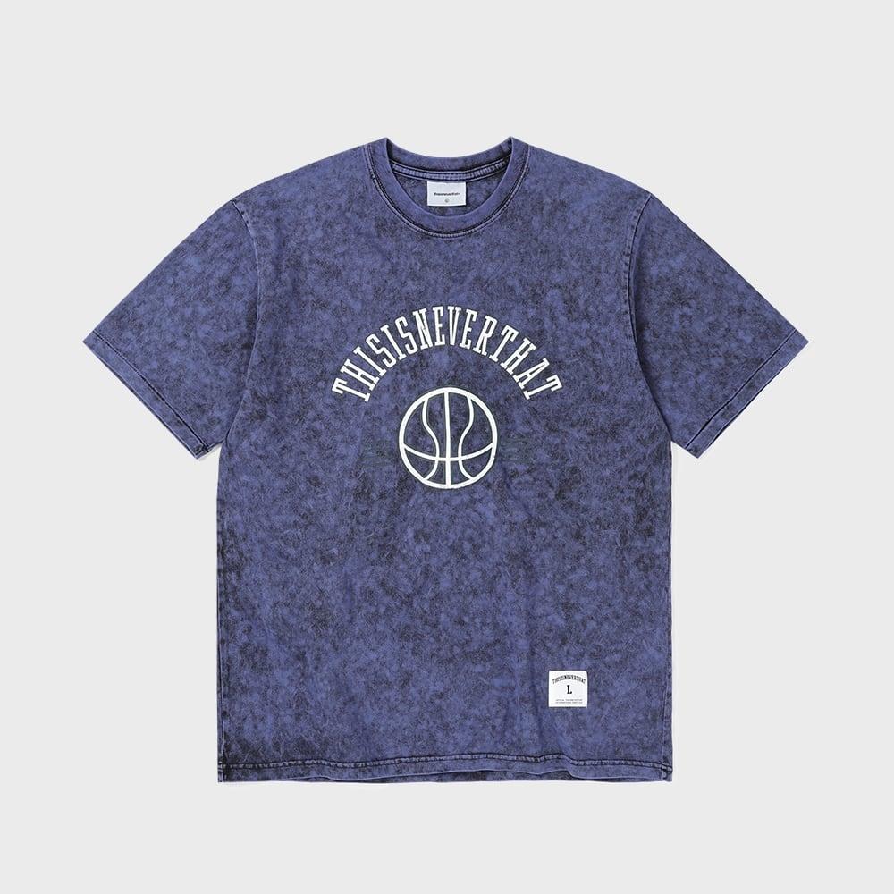 ThIs Is Never That Faded Basketball Tee Purple Blue M