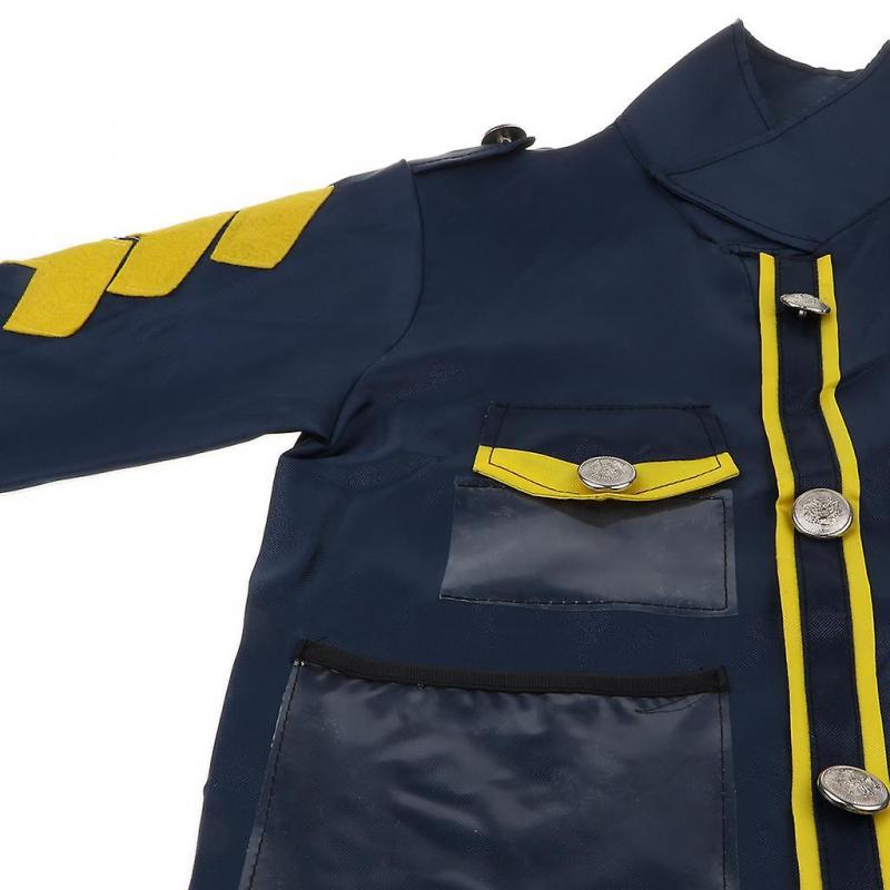 Kid Police Officer Role Play Costume Tools Kits Fancy Dress 8 Pieces