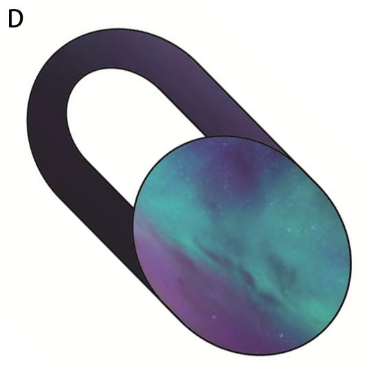 Webcam Cover Ultra-thin Anti-scratch Privacy Protection Anti-spy Dustproof Universal Starry Sky Flowers Camera