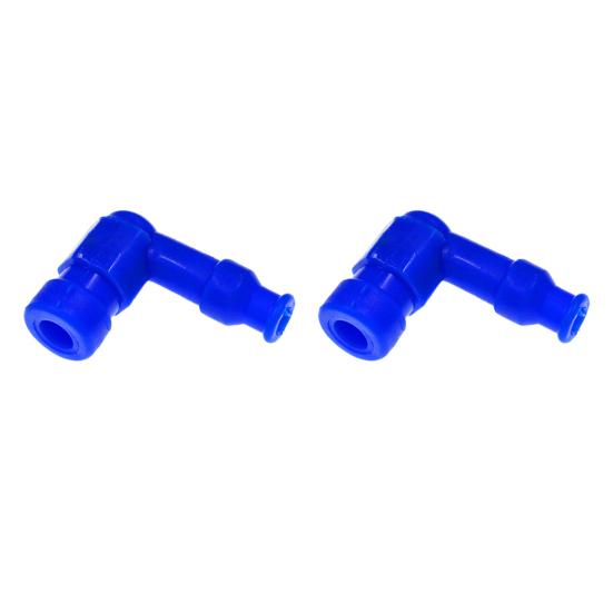 2Pcs Motorcycle Spark Plug Cover High Performance Right Angle Universal Spark Plug Boot Motorbike Dirt Bike ATV Parts Replacement Accessories