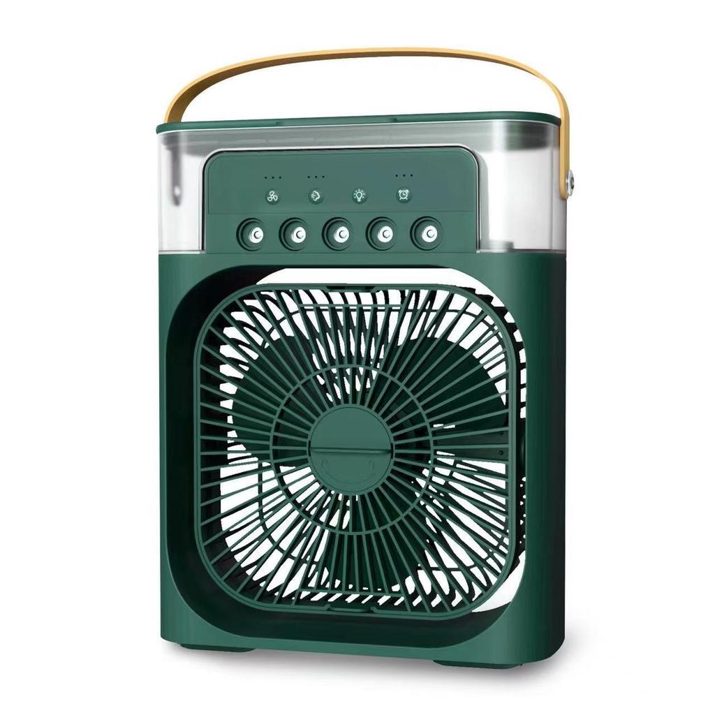 Portable Air Humidifier Fan Air Conditioner USB Electric Fan LED Night Light Water Mist Fun 3-in-1 Air Cooler