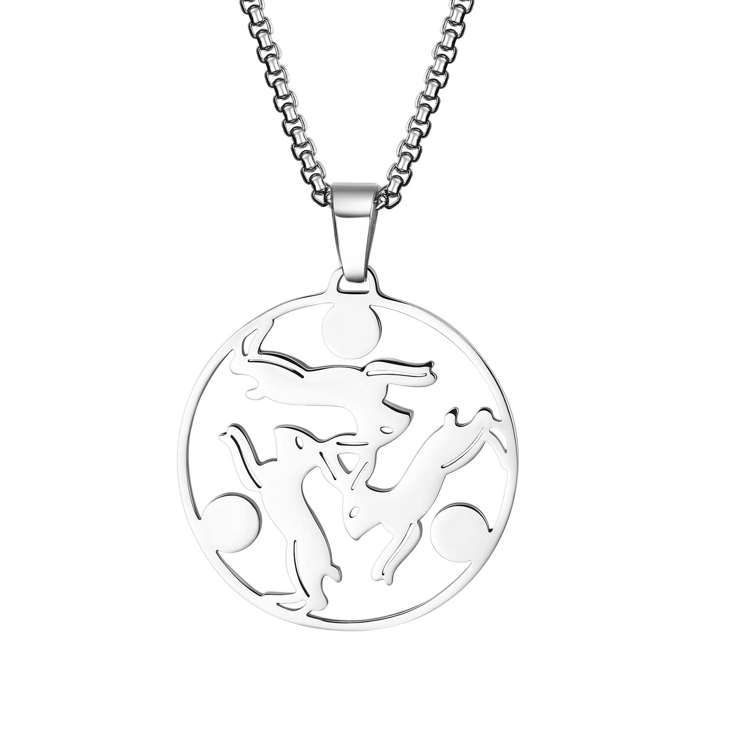 Talisman Of Protection Good Luck Wealth Seal Of Solomon Stainless Steel Necklaces Pendants Women Men Jewelry