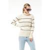 Women's Adjustable Patterned Side Tie Knitwear Sweater