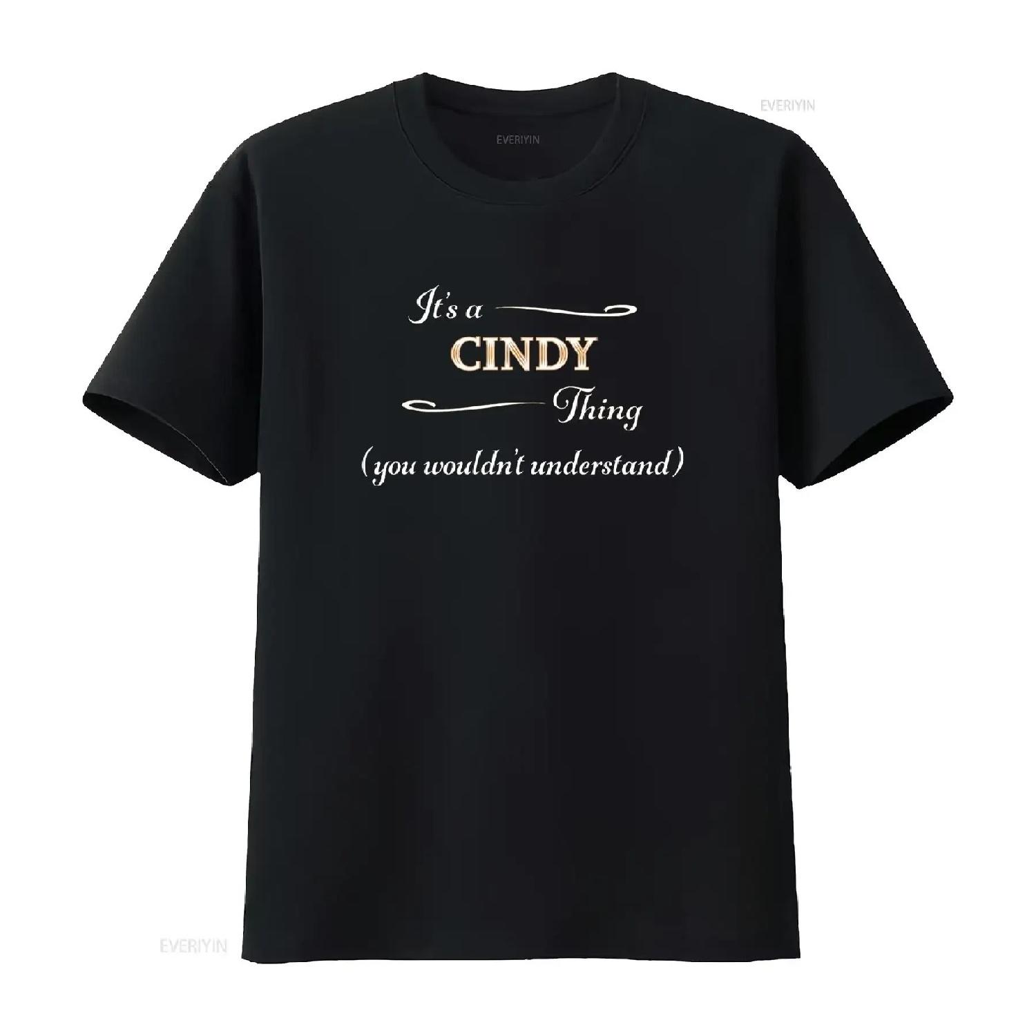

Это вещь от CINDY, ты не поймешь. Футболка с именем, винтажная, стираная, унисекс, удобная, с принтом, мягкая, модная, повседневная, дышащая S чёрный