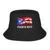 Coqui Frog Puerto Rico Flag Puerto Rican Bucket Hat Summer For Unisex Portable Beach Travel Caps Hawaii Design Sun Hats
