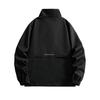 New Zipper Casual Coat Loose Collar Big Pocket Jacket Large Size Fashion Leisure Outdoor Sports Coat