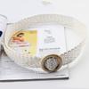 Summer Women Braided Belts Elastic Belt Buckle Vintage Bohe Straw Buckle Belt Women Knitted Belt Dress Belt Fake Straw Waistband