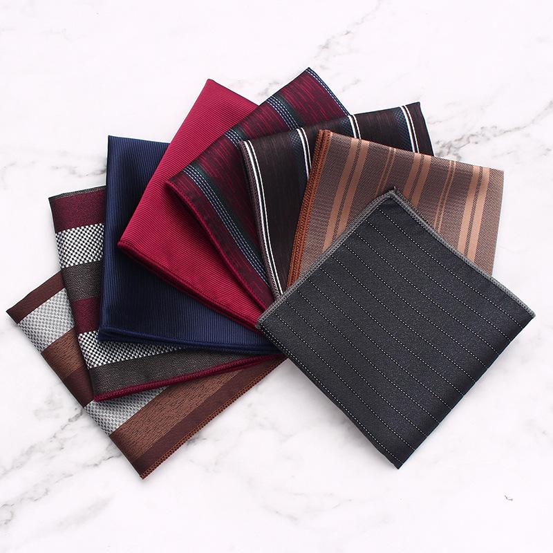 Men'S Formal Suit Pocket Towel, Tie And Bow Tie Pocket Towel, Wedding Banquet Matching, Square Towel.