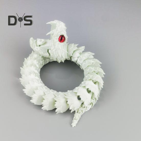 3D-gedruckte Schlangenfigur, bewegliche Gelenke, Schlangenfigur, artikuliertes Tiermodell, Spielzeug, Home-Office, Bücherregal, Desktop-Dekoration, Ornament