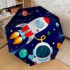 1pc Rocket Ship Automatic Folding Umbrella, Heavy-Duty 8-Rib Construction, Perfect for Everyday Yy251114136