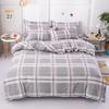 Boho Geometric Soft Duvet Cover Quen Sized Dimensions - 3 Piece Farmhouse Aztec Stripe Patern Print Microfiber Warm Comforter Cover Soft Beding Set