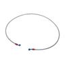 Life Design Johnson.5 Motorcycle Brake Hose, Prevents Twisting, Freely Banjo Type, Mesh Hose, 23.6,