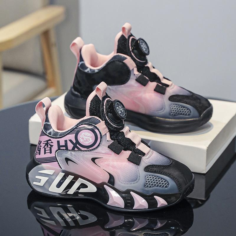 Boys shoes autumn 2025 new children's black sports shoes middle and older children and primary school students training basketball shoes