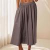 Women Casual Skirt Lightweight Elegant A-Line High Waist Summer Beach Vacation Skirts