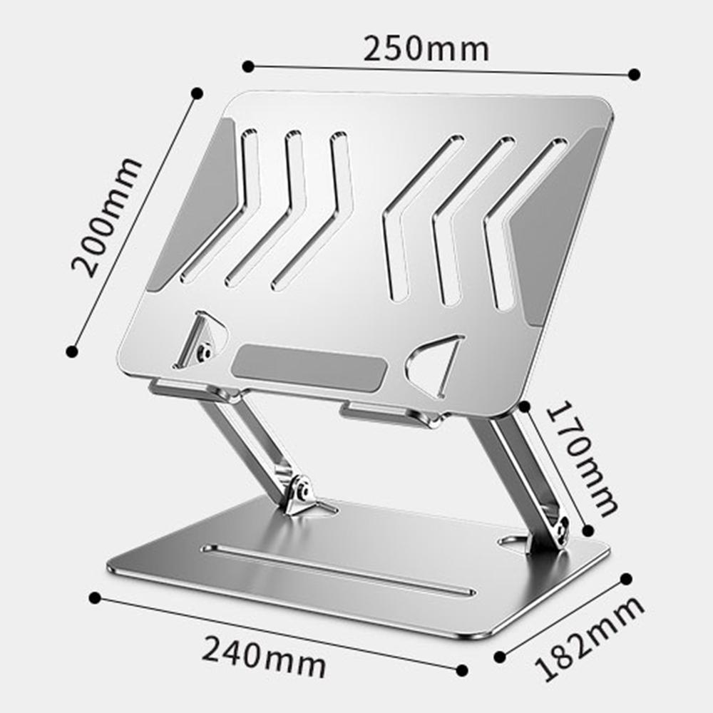 L307 Portable Laptop Stand Height Adjustable Metal Desktop Holder with Cooling Design