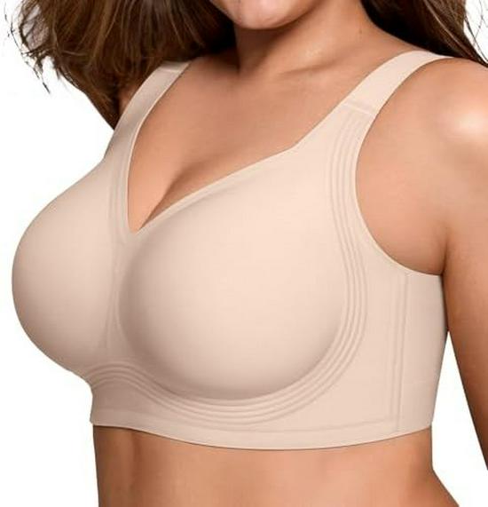 LetsJoli Women's Wire-Free Full Coverage Bra