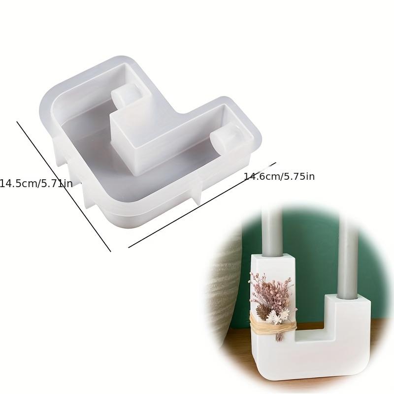 

DIY Ladder Candle Holder Silicone Mold for Gypsum Resin Silica Gel round Candlestick Crafts Home Decor Mould