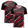 Customized Team Name Number Name Football T-shirt Personalized DIY O Neck Black Sports T Shirts Loose Quick Dry Team Uniform