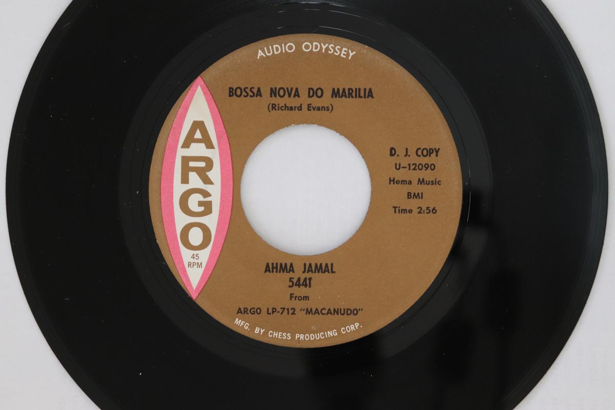 

7inch Record AHMAD JAMAL - Bossa Nova Do Marilla 5441 Argo US Jazz Used