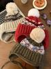 Women's Retro Fair Isle Earflap Woolen Beanie - Thick Knitted Autumn/Winter Warm Hat