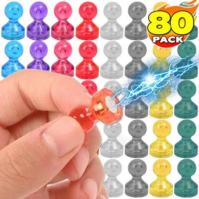 8/80 STÜCKE Starker Magnet Reißnagel Multifunktional Neodym Reißzwecke Bunt Zuhause Kühlschrankaufkleber Büro Whiteboard Saughaken