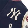 MLB Basic Logo Series New York Yankees Geometric Pattern Logo Embroidered Baseball Jacket Unisex jackets Blue White 3AJP38016-00NYD