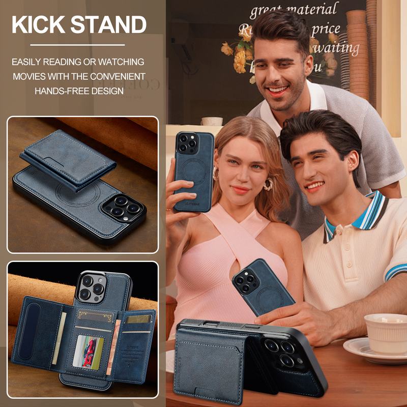 For iPhone 14 Pro Case Leather Flip Magnetic Wallet Cover For Apple iPhone 14 Pro Max Plus Luxury Card Slot Holder Case Coque