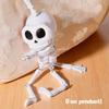 Muñecas Colgante Calavera Halloween Decoración Bolsos Llaveros Esqueleto Cadena de Tirar Llavero Cabeza de Calavera Estudiantes