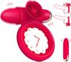 Mini Rose Couple's Cock Ring,Penis Vibrator Extender for Delayed Ejaculation and Erection,G-Spot Clitoral Stimulation, Couple's Adult Sex Toy