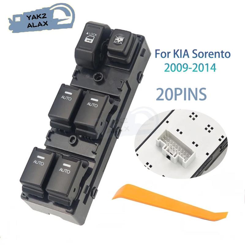 

93570-2P300VA for KIA Sorento 2009 2010 2011 2012 2013 2014 20P LHD Electric Power Window Control Switch Button 93570-2P300