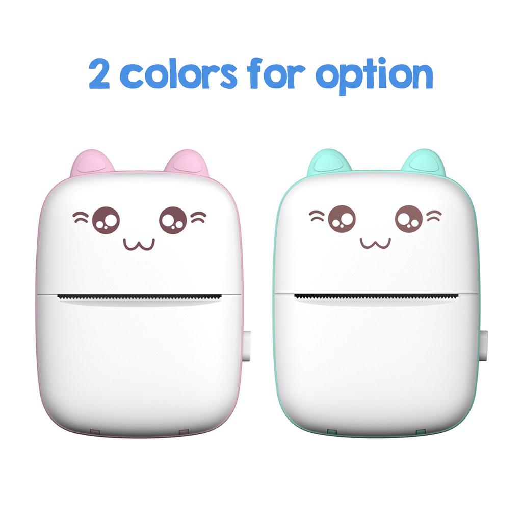 Mini imprimantă portabilă de buzunar Imprimantă termică BT cu hârtie de imprimare termică Cablu USB pentru notă