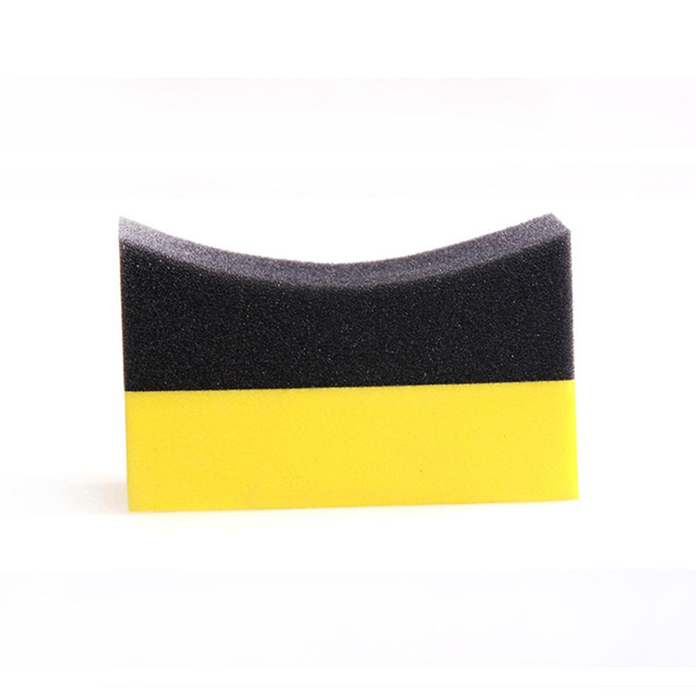 Edge U-Shape Gloss Shine Polishing Sponge Cleaning Sponge Tire Contour Pads Tyre Cleaning Sponge