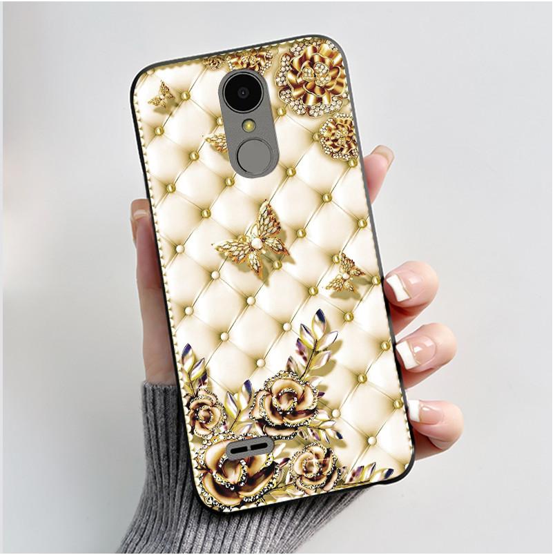 Casing For LG K4 2017 X230/LG K8 2017 X300 Slim Case Aesthetic Luxury Cute Cool Boys Girls Black Matte Soft Silicone Back Cover