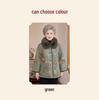 Chinese National Style Fur-Collared Winter Jacket for Middle-Aged and Elderly Women