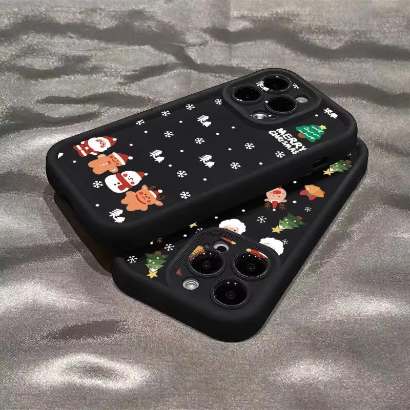 Christmas Santa Elk Phone Case for Xiaomi Redmi Note 14 13 12 11 Pro Plus 4G 5G 12S 11S 10S 10 9 9S 8 14C 13C Silicone Cover