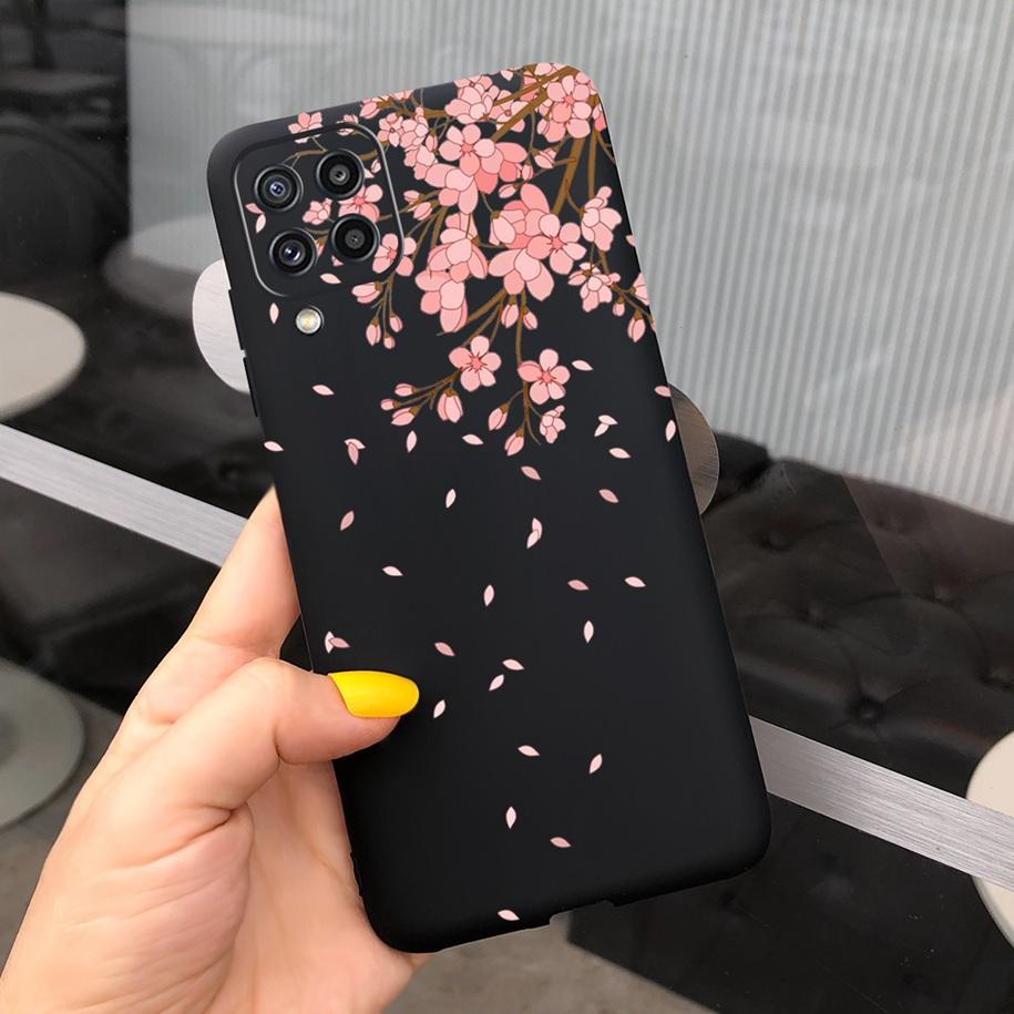 For Samsung M32 Case Silicon Back Cover Flower Phone Case For Samsung Galaxy M32 M12 M42 M52 A12 A22 A32 A42 A52 A72 5G Soft Bag
